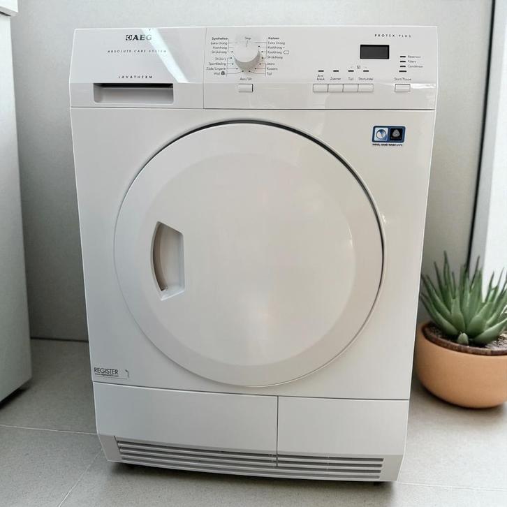 AEG Lavatherm warmtepomp condensdroger Protex Plus, Witgoed en Apparatuur, Wasdrogers, Zo goed als nieuw, Condens, Voorlader, 8 tot 10 kg
