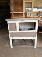Kunstof konijnenhok, Dieren en Toebehoren, Knaagdieren en Konijnen | Hokken en Kooien, Ophalen, 110 cm of meer, Zo goed als nieuw