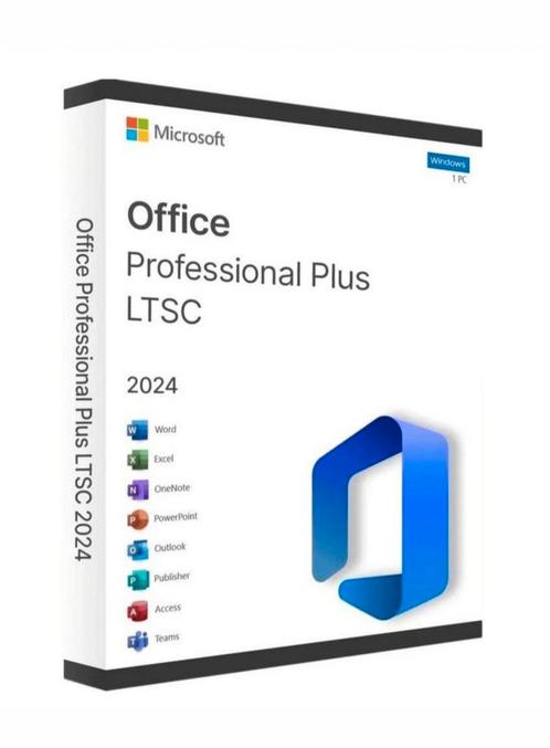 Office Pro Plus 2024 32/64Bit + 1TB Externe HDD, ACTIE!, Computers en Software, Office-software, Nieuw, iOS, Windows, Access, Excel
