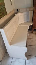 Brocante oude hoekbank met klep / eetkamerbank, Ophalen