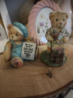 Cherished Teddies Beeldje beertje met kruiwagen, Ophalen of Verzenden, Dier, Zo goed als nieuw