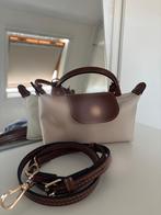Longchamp tas met logo, Verzenden, Zo goed als nieuw, Beige