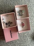 Melano ringen en 12 steentjes zilver maat 52, Sieraden, Tassen en Uiterlijk, Ringen, 19 tot 20, Ophalen of Verzenden, Zo goed als nieuw
