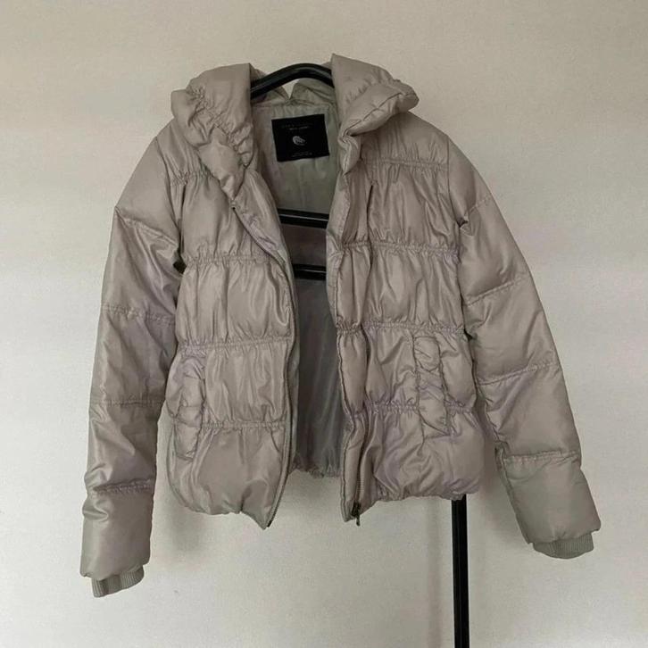 y2K Puffer Down/Feather Puffer Jas maat M, Kleding | Dames, Jassen | Winter, Zo goed als nieuw, Maat 38/40 (M), Ophalen of Verzenden