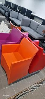 HAANS LIFESTYLE gekleurde design stoelen kunstof, Ophalen, Gebruikt, Rood