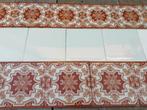 180cm antieke wandtegels, roodbruine randtegel 15x15