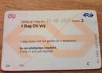 1 Day OV Vrij, Tickets en Kaartjes