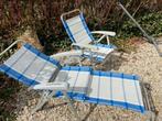 Dukdalf Dynamic alu standenstoel 2 stuks + 1 voetenbank, Ophalen, Zo goed als nieuw, Campingstoel