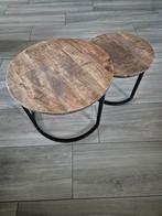 Set van 2 Salontafels - Hout & Metaal, Ophalen
