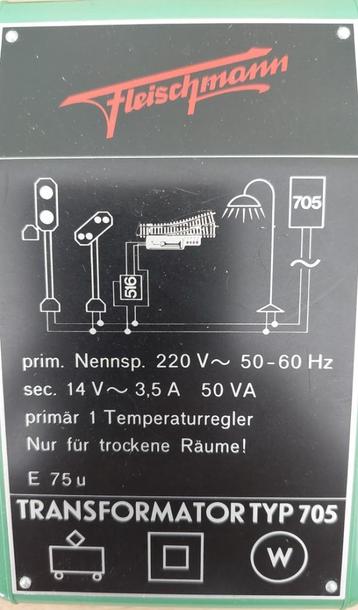 Fleischmann 50VA transformator beschikbaar voor biedingen