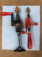 2 antieke boormachines, Doe-het-zelf en Verbouw, Gereedschap | Handgereedschap, Ophalen of Verzenden, Gebruikt