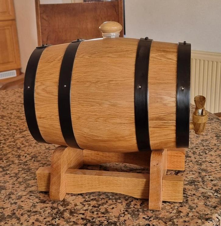 Nieuw Eiken Whisky Vaatje - 3 Liter, Huis en Inrichting, Woonaccessoires | Kisten, Nieuw, Minder dan 50 cm, Minder dan 50 cm, Minder dan 50 cm