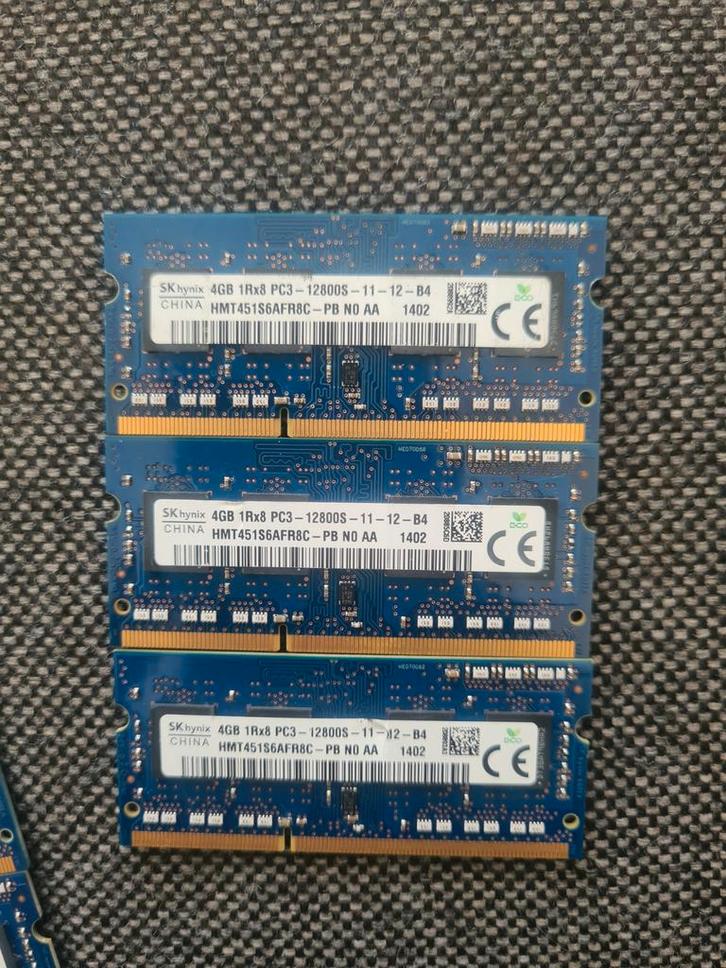 4GB DDR3 Laptop Geheugen, Computers en Software, RAM geheugen, Zo goed als nieuw, Laptop, 4 GB, DDR3, Ophalen of Verzenden
