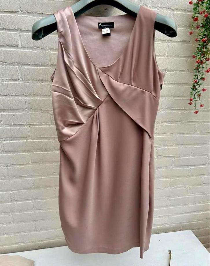 2 Love Tony Cohen Jurk M 38 Oud Roze , viscose, Kleding | Dames, Jurken, Zo goed als nieuw, Maat 38/40 (M), Roze, Knielengte, Ophalen of Verzenden