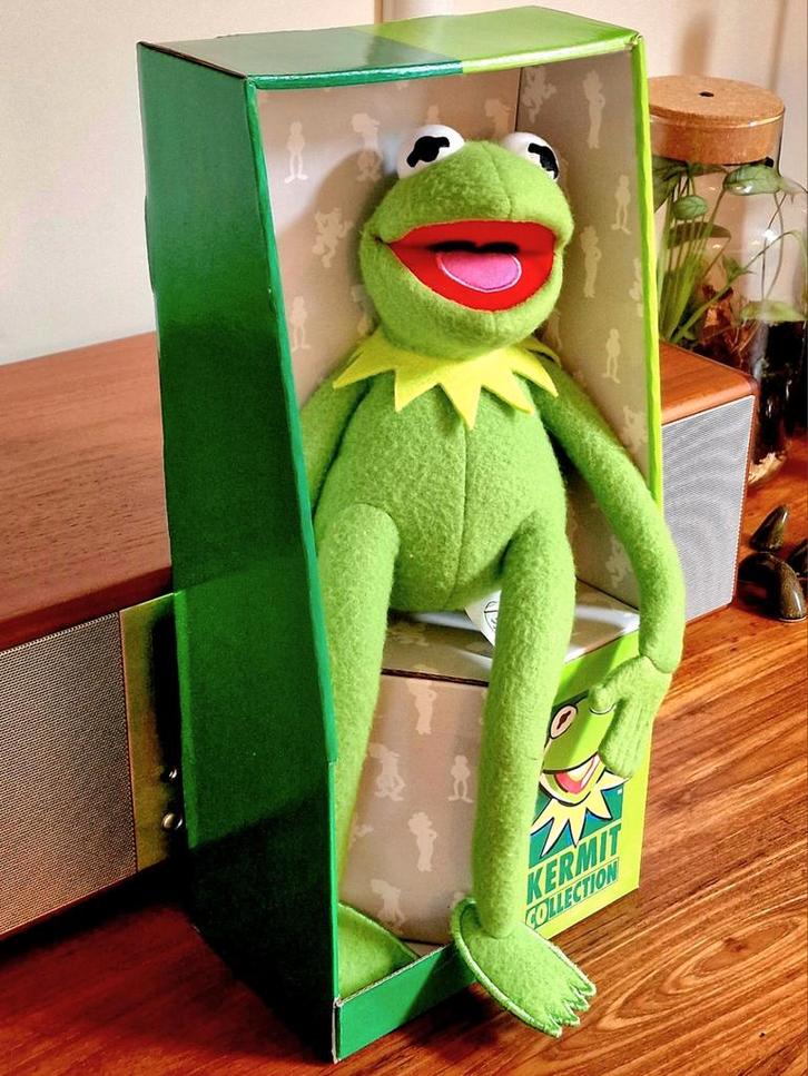 Kermit de kikker Igel pop 1999 the Muppet Show Muppets, Verzamelen, Poppen, Nieuw, Pop, Levensecht of Reborn, Ophalen of Verzenden