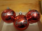 3 coca cola kerstballen, Diversen, Kerst, Ophalen of Verzenden