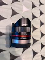 Samyang 8mm lens fisheye voor Fuji X mount, Ophalen of Verzenden, Zo goed als nieuw, Groothoek Fisheye-lens