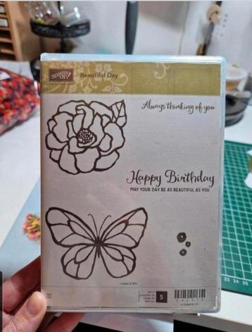 Stampin' Up! Beautiful Day clear stempelset beschikbaar voor biedingen