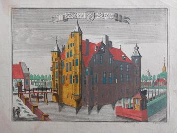 3 / 't Huys te Zuylen - Zuilen Gravure uit ca 1740 beschikbaar voor biedingen