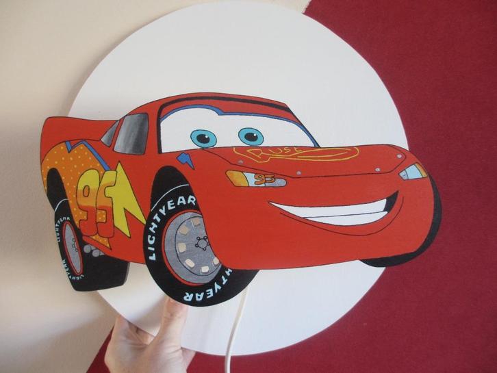 Cars auto wandlamp lamp kinderkamer, Kinderen en Baby's, Kinderkamer | Inrichting en Decoratie, Nieuw, Lamp, Ophalen of Verzenden