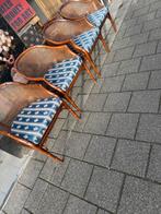 4 Faux Bamboo Stoelen Giorgetti Stijl, Jaren '70/'80, Antiek en Kunst, Ophalen