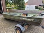 Alumacraft 1236 visboot compleet met motoren en trailer., Watersport en Boten, Vis- en Consoleboten, Ophalen, Gebruikt, Tot 10 pk