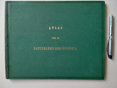 Atlas voor de NATUURLIJKE HISTORIE uit 1867., Antiek en Kunst, Antiek | Boeken en Bijbels, Ophalen of Verzenden
