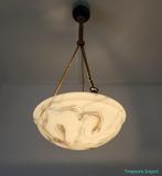 Art Deco hanglamp, Huis en Inrichting, Lampen | Hanglampen, Ophalen of Verzenden, Gebruikt, Minder dan 50 cm