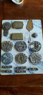 Antieke verzilverde gebruiksvoorwerpen., Ophalen of Verzenden, Zilver