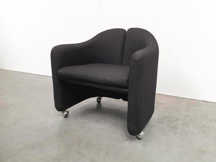4 Vintage Eugenio Gerli for Tecno "142" design armchairs 60s, Huis en Inrichting, Fauteuils, Gebruikt, Stof, Ophalen