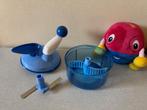 NIEUWSTAAT Tupperware Quick Chef BLAUW snijden kloppen, Huis en Inrichting, Keuken | Tupperware, Ophalen of Verzenden, Zo goed als nieuw