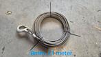 8mm staalkabel. 21 meter. Nieuw.  Komt van een lier af., Doe-het-zelf en Verbouw, Lieren en Takels, Ophalen of Verzenden, Zo goed als nieuw
