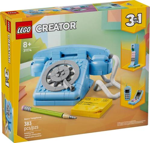 Lego Creator set 31174 Retro telefoon, Kinderen en Baby's, Speelgoed | Duplo en Lego, Nieuw, Lego, Complete set, Ophalen of Verzenden