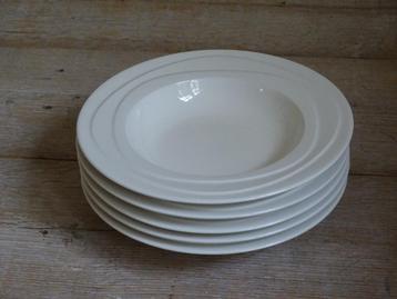 5x Diep bord Soepbord, Jamie Oliver WAVES, zo goed als nieuw beschikbaar voor biedingen
