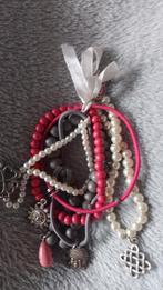 Pink ribbon set nieuw, Ophalen of Verzenden, Zo goed als nieuw, Roze, Zilver