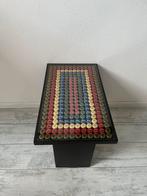 Bierdopjes/ bijzet tafel, Minder dan 55 cm, Zo goed als nieuw, Rechthoekig, Ophalen