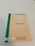 J. de Jong - Erfpacht en opstal, Ophalen of Verzenden, Zo goed als nieuw, J. de Jong; H.D. Ploeger