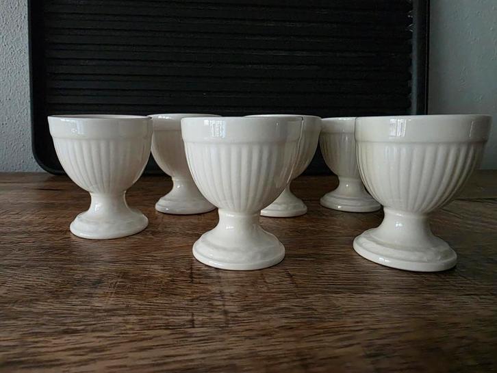 6 Wedgwood Eierdopjes - Nieuwstaat, Huis en Inrichting, Keuken | Keukenbenodigdheden, Zo goed als nieuw, Ophalen of Verzenden