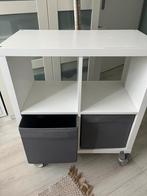 Ikea Kallax vakkenkast op wielen, Ophalen, Gebruikt, 50 tot 100 cm, Minder dan 100 cm