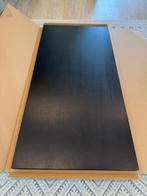 2x Ikea IDÅSEN bureablad, 160x80, zwart, Ophalen, Zo goed als nieuw, Bureau