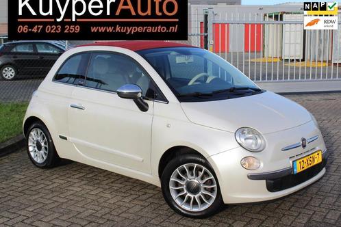 Fiat 500 C 0.9 TwinAir Lounge cabrio parelmoer lage km, Auto's, Fiat, Bedrijf, Te koop, 500C, ABS, Airbags, Airconditioning, Centrale vergrendeling