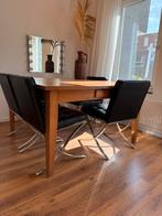 Vier zwarte stoelen, Ophalen of Verzenden, Zo goed als nieuw, Zwart, Vier