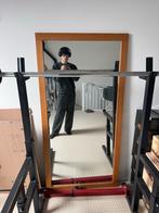 Grote houten spiegel, Huis en Inrichting, Woonaccessoires | Spiegels, Ophalen, Gebruikt, 75 tot 100 cm, 150 tot 200 cm