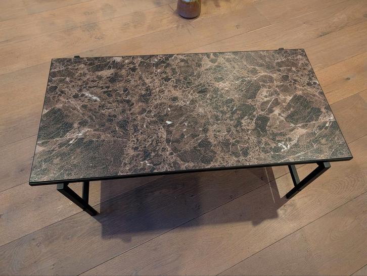 Salontafel met 2-zijdig blad - Gratis af te halen, Huis en Inrichting, Tafels | Salontafels, Gebruikt, Minder dan 50 cm, 50 tot 100 cm