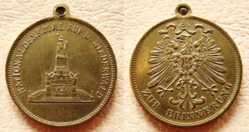 Penning Niederwald  (3), Postzegels en Munten, Penningen en Medailles, Overige materialen, Buitenland, Verzenden