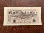 Duitsland hele nette vijf miljard mark 1923, Postzegels en Munten, Bankbiljetten | Europa | Niet-Eurobiljetten, Ophalen of Verzenden