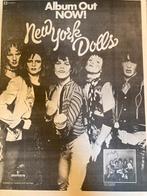 Paginagrote A3 advertentie NEW YORK DOLLS release, Ophalen of Verzenden