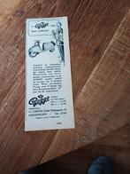 Advertentie van Goggo scooter hart verloren 1955, Ophalen of Verzenden