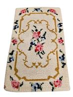 Handgemaakt retro wol Smyrna tapijt floral roses 65x107cm