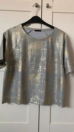 Giulia e Tu top/shirt grijs/goud M €79,95, Kleding | Dames, Maat 38/40 (M), Overige kleuren, Nieuw, Ophalen of Verzenden
